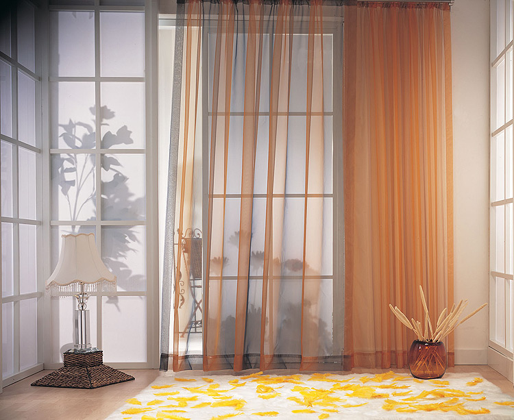 Нитяные шторы и портьерные ткани