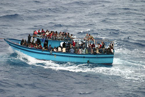 В лодке на Лампедузу